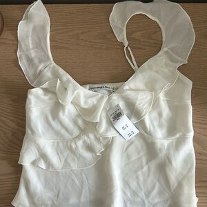 Abercrombie Tank with Ruffles